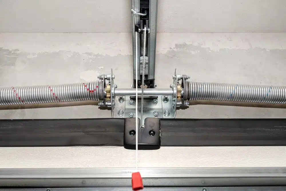 Garage door spring damage