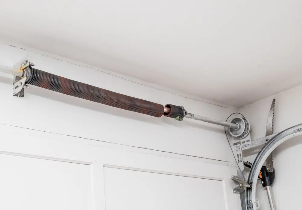 Rusted garage door spring