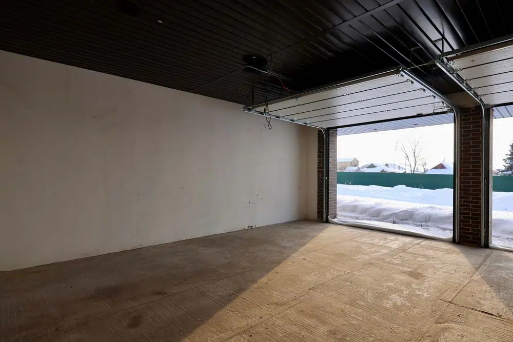 Interior commercial garage door