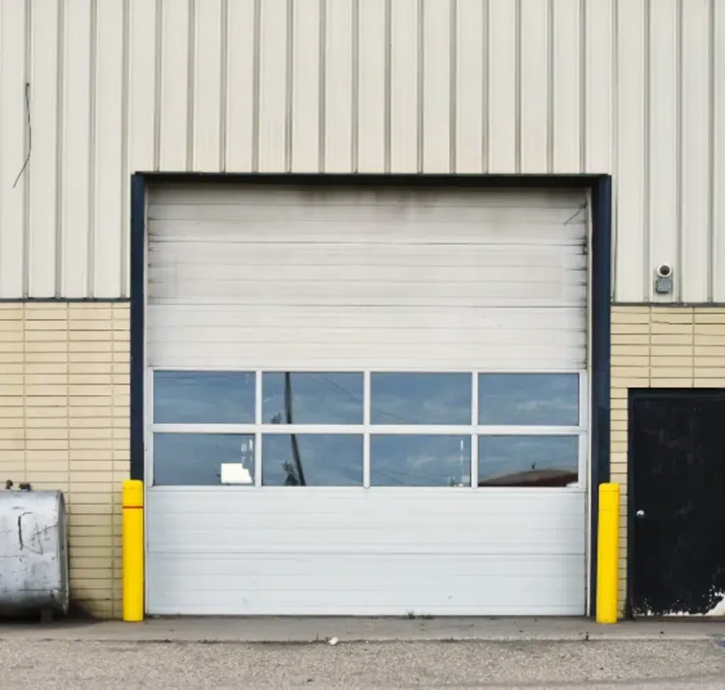 commercial glass panel sectional door