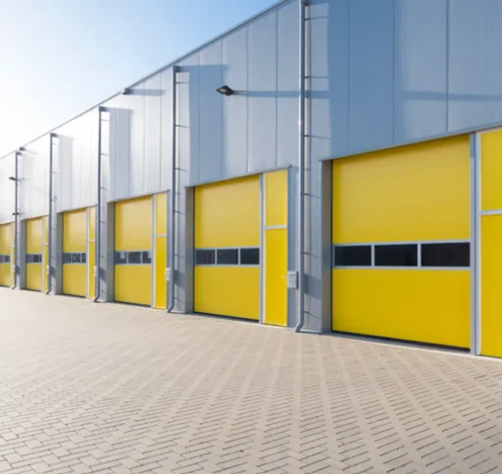 industrial yellow high speed garage doors