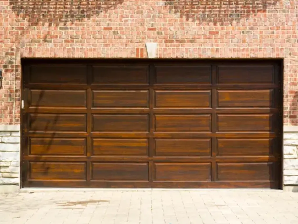 faux wood garage door installation