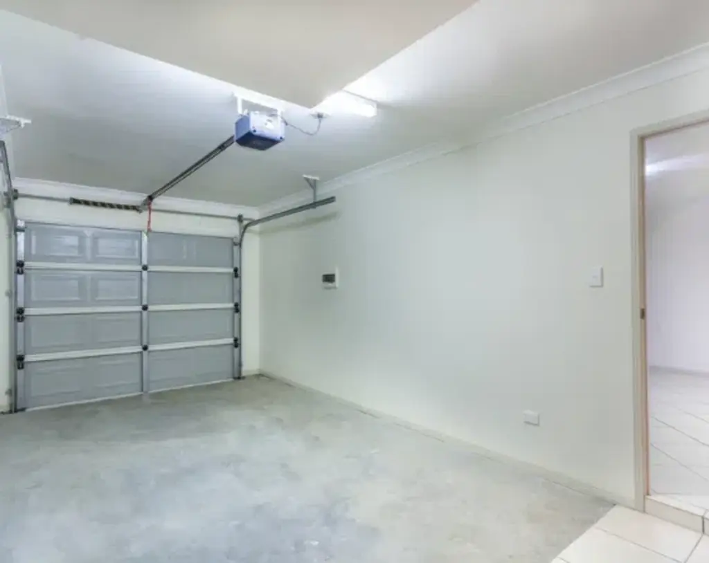empty garage with garage door opener
