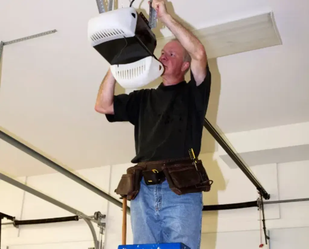 garage door repair opener by technician