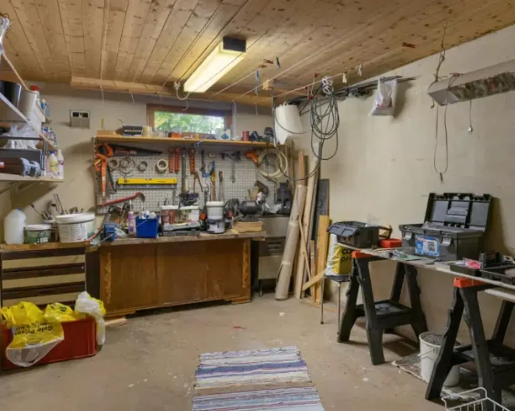 garage full of tools