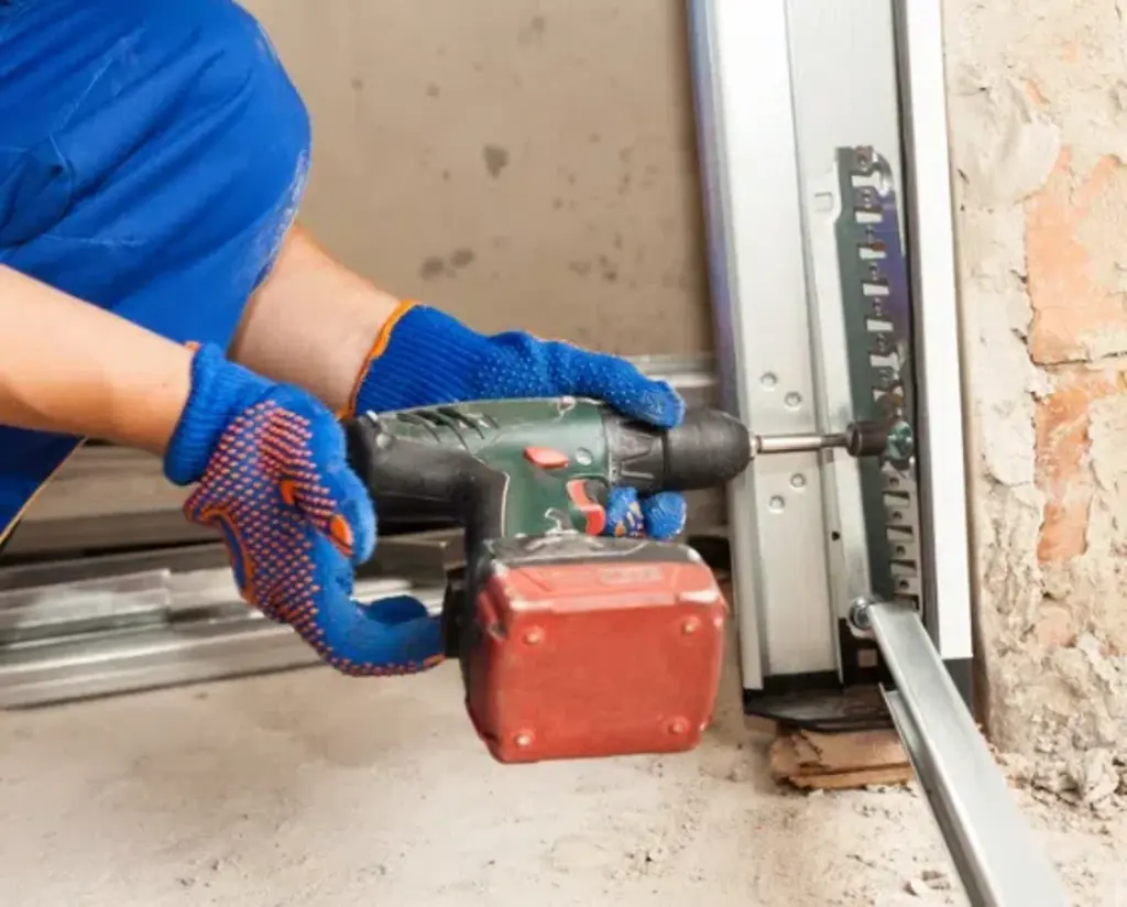 installing garage door track