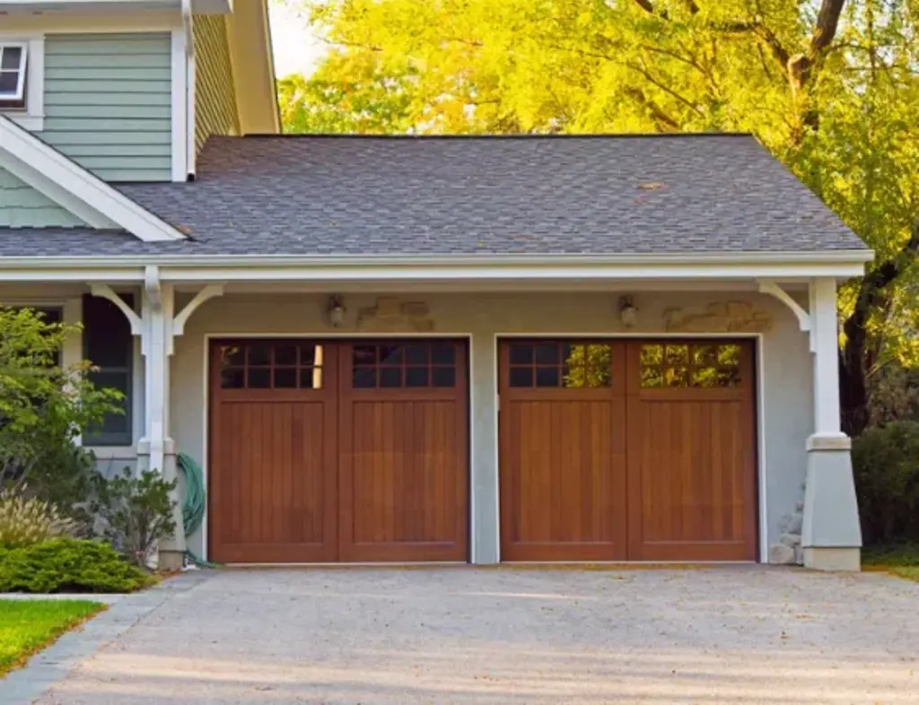 garage door residential wood