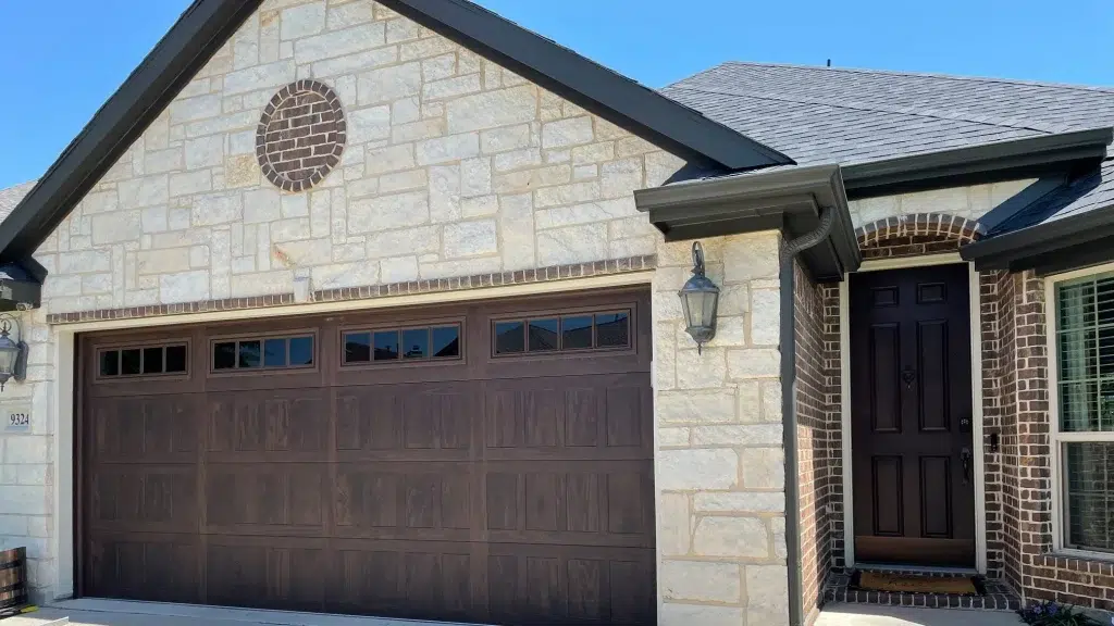 faux door design meadows garage door