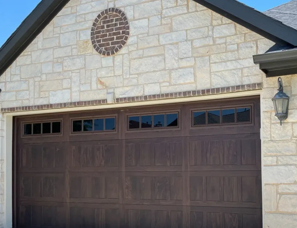 faux door design meadows garage door