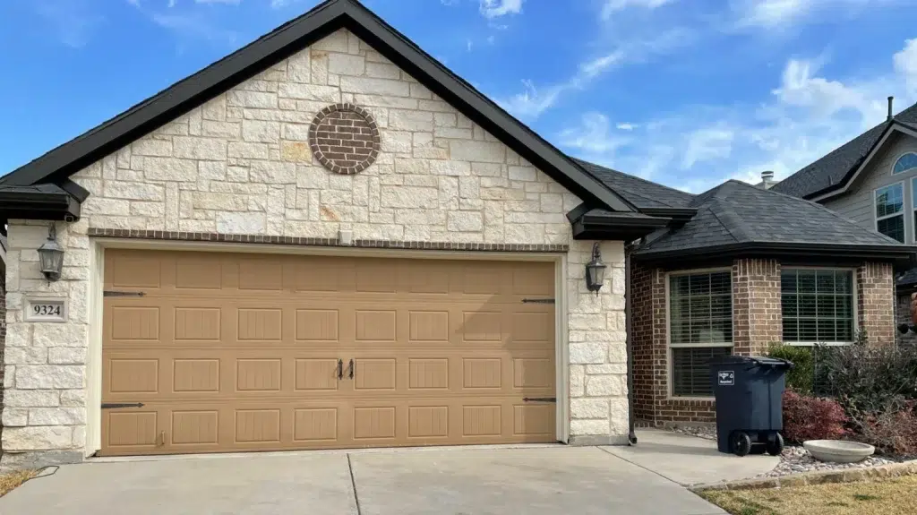 faux wood meadows garage doors