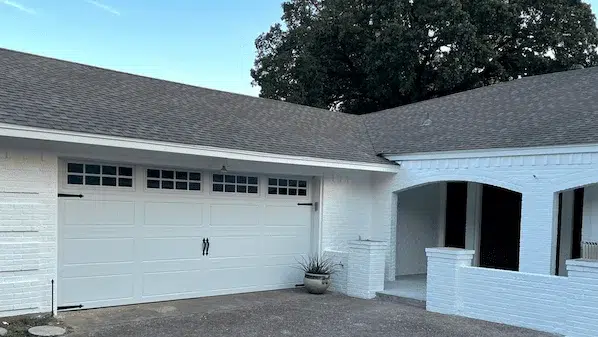 grooved long panel meadows garage doors