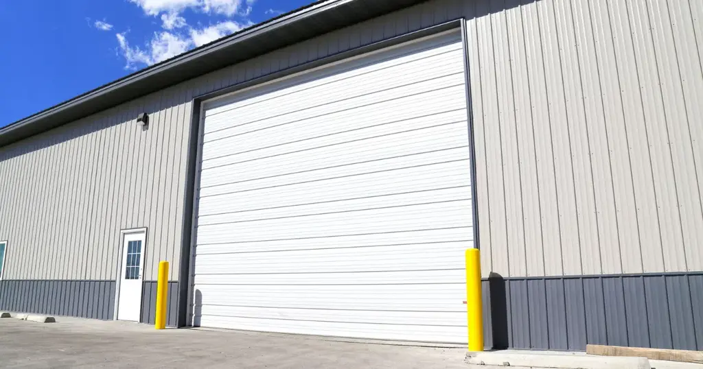 ribbed or raised panel steel sectional doors durable