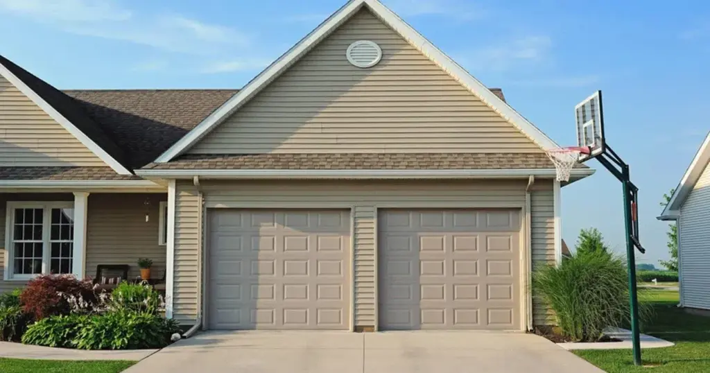 ribbed or raised panel steel sectional doors modern