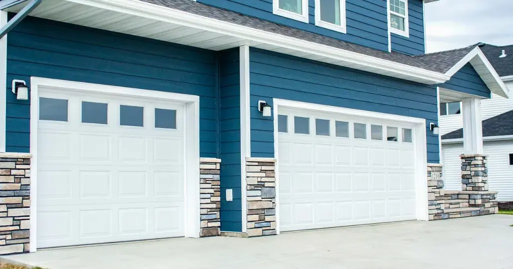 ribbed or raised panel steel sectional doors stylish