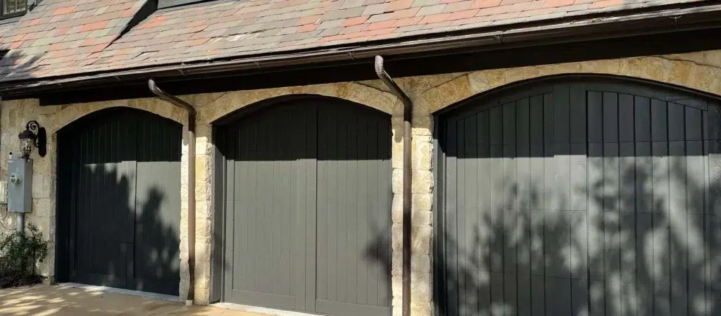 wood grey meadows garage doors
