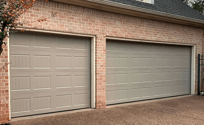 Traditional garage door