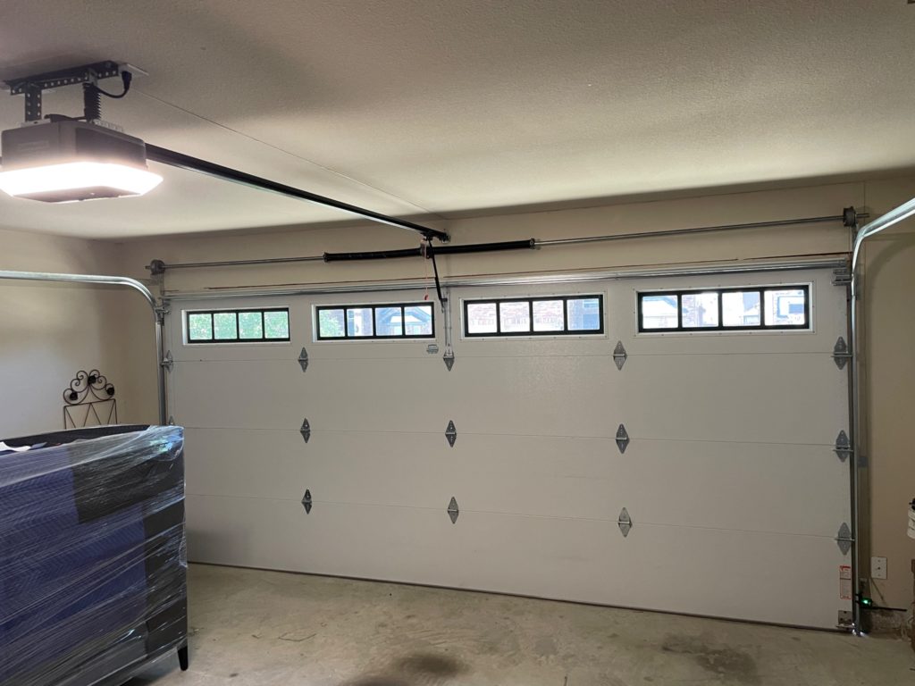 Garage door interior