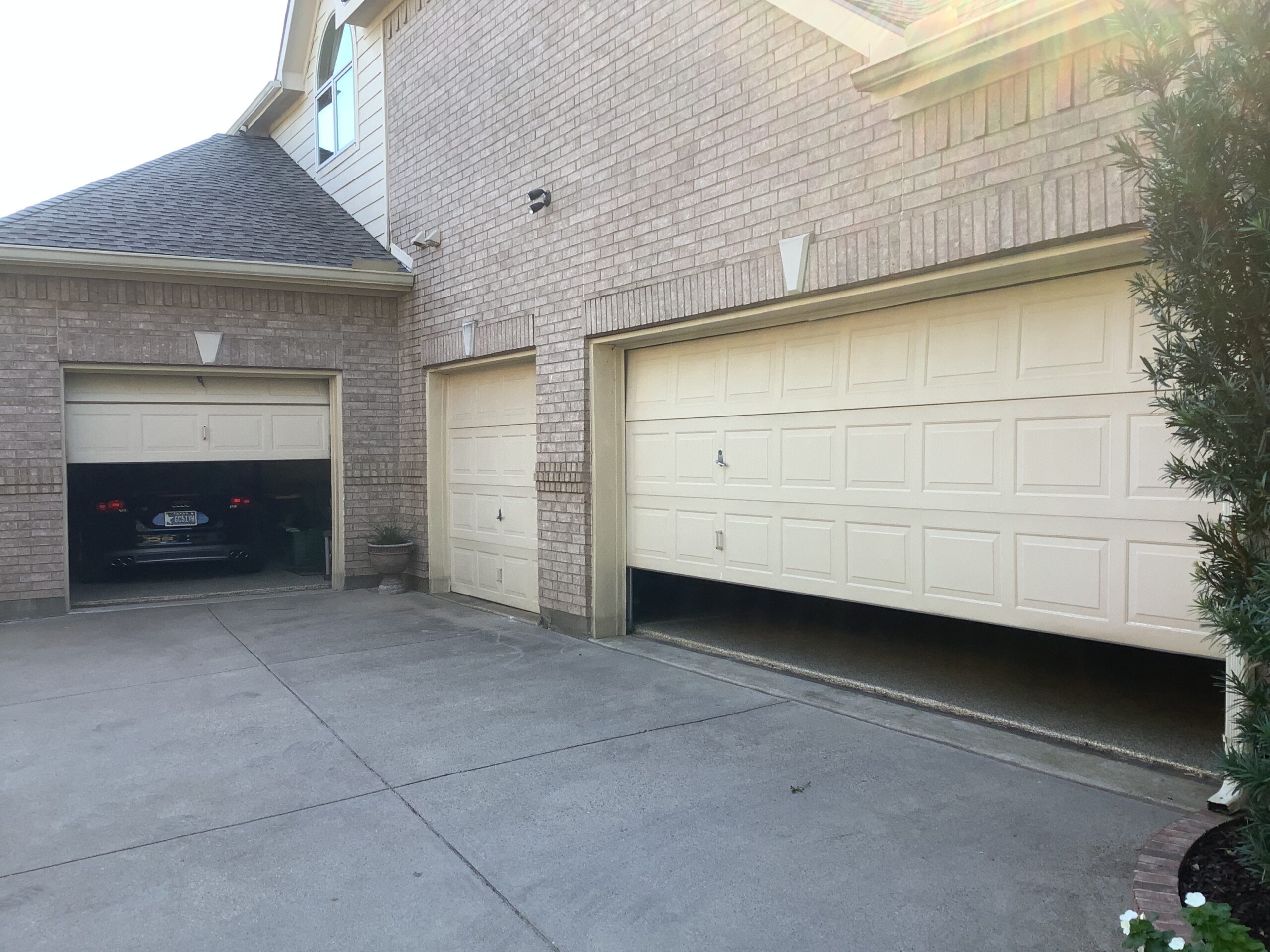 3 Door residential garage
